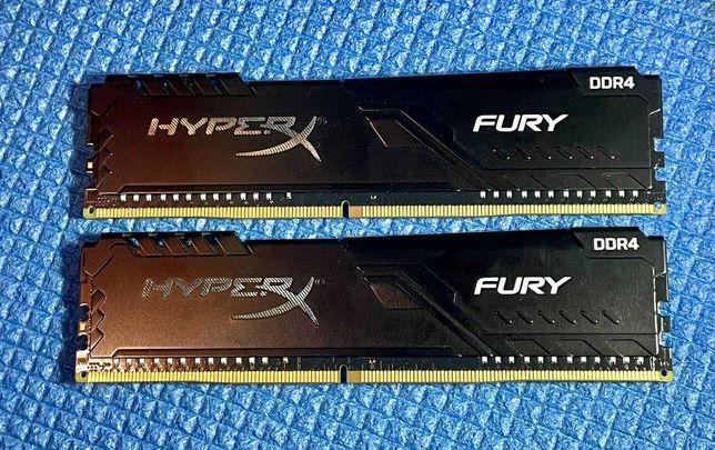 Оперативна пам'ять HyperX (2х8 GB) DDR4 2400 MHz Fury Black