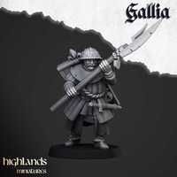 Gallia Men at Arms #8 Highlands Miniatures Old World Warhammer