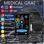 Smartwatch medical,diagnostyka cukier,ekg,hrv