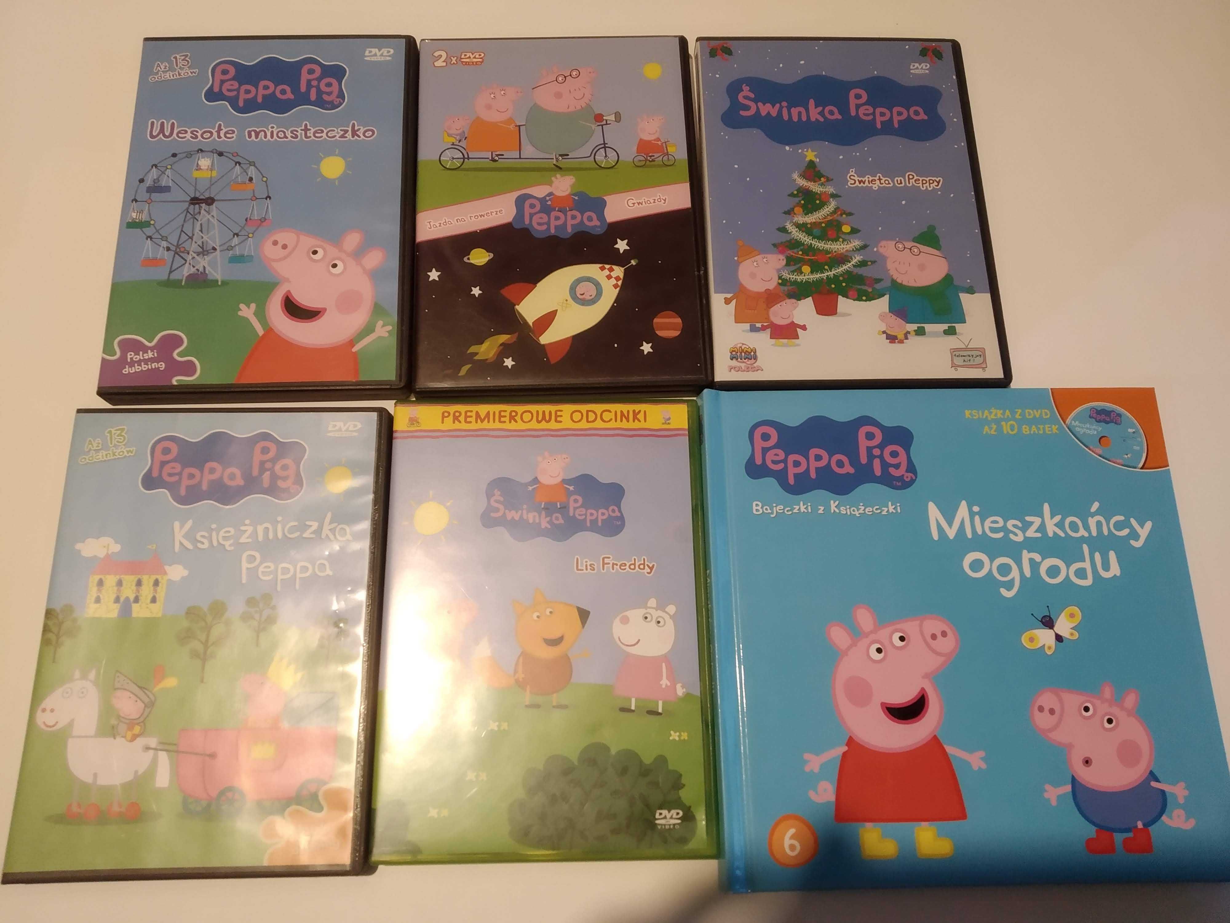 Zestaw bajek Masza i Niedźwiedź Peppa Smerfy Piosenki i inne na  DVD