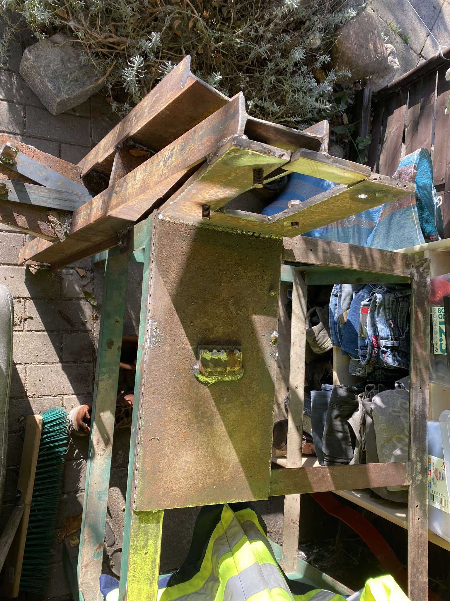 Stół metalowy pod rębak świder łuparkę silnik