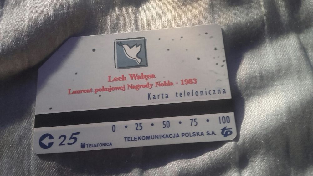 Karta telefoniczna Lech Wałęsa i inne