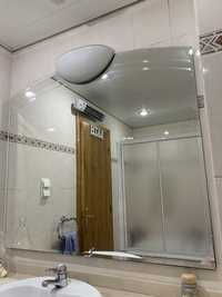Espelho WC grande 120 cm com iluminação