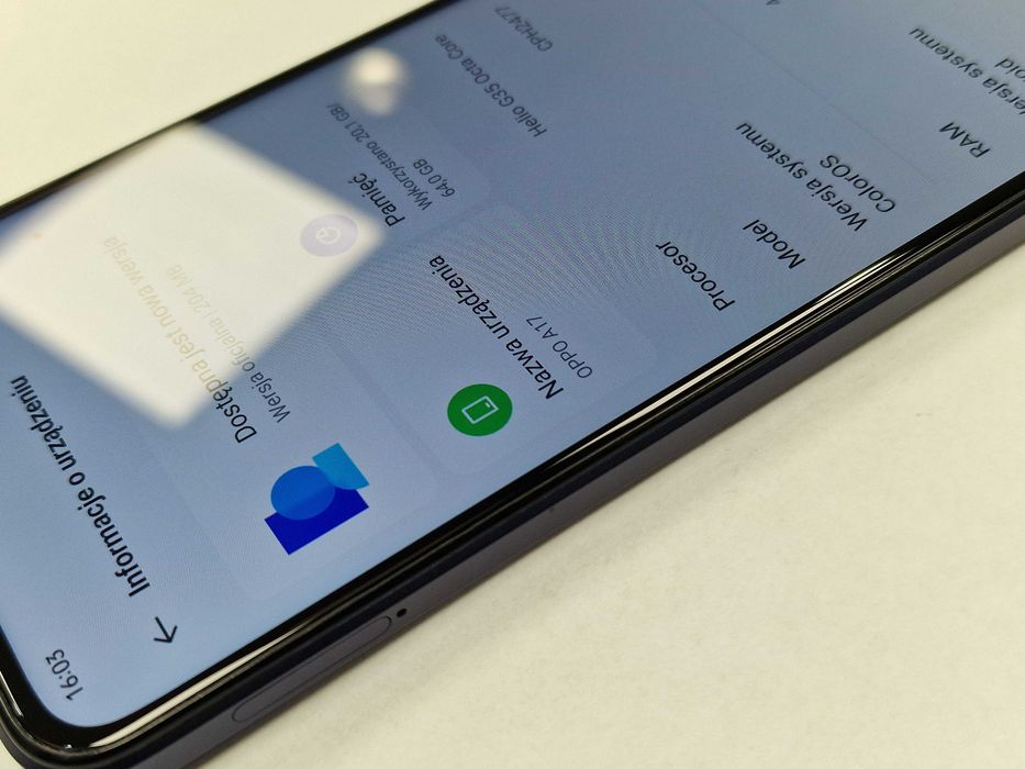 OPPO A17 4GB/ 64GB/ Midnight Black/ Grade A-/+Ładowarka/ Gwarancja