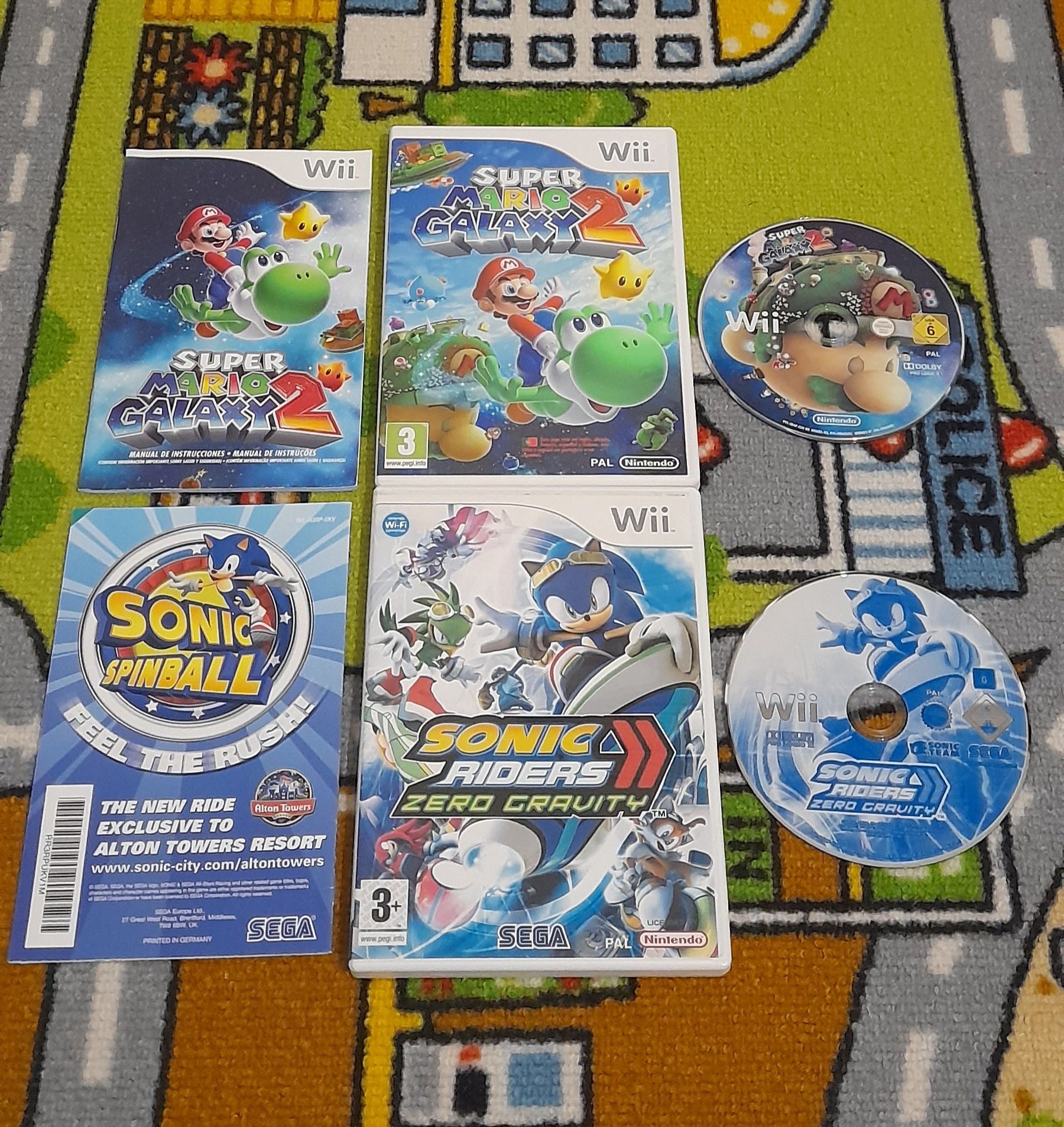Jogos Wii Nintendo Wii/Wii U - Super Mario,Galaxy2,Mario Kart,Sonic