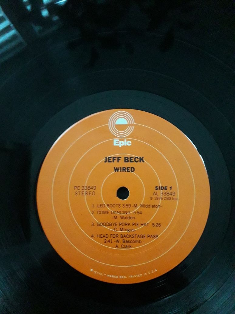 JEFF BECK- Wired. 1976. CBS Inc.1976. kolekcjonerskie.