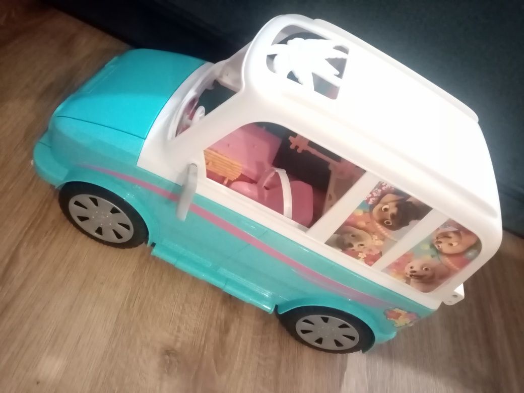 Kamper Barbie wakacyjny pojazd piesków Mattel