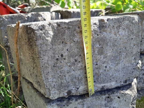 Trelinka trylinka betonowa 14cm kostka uzywana ziemia