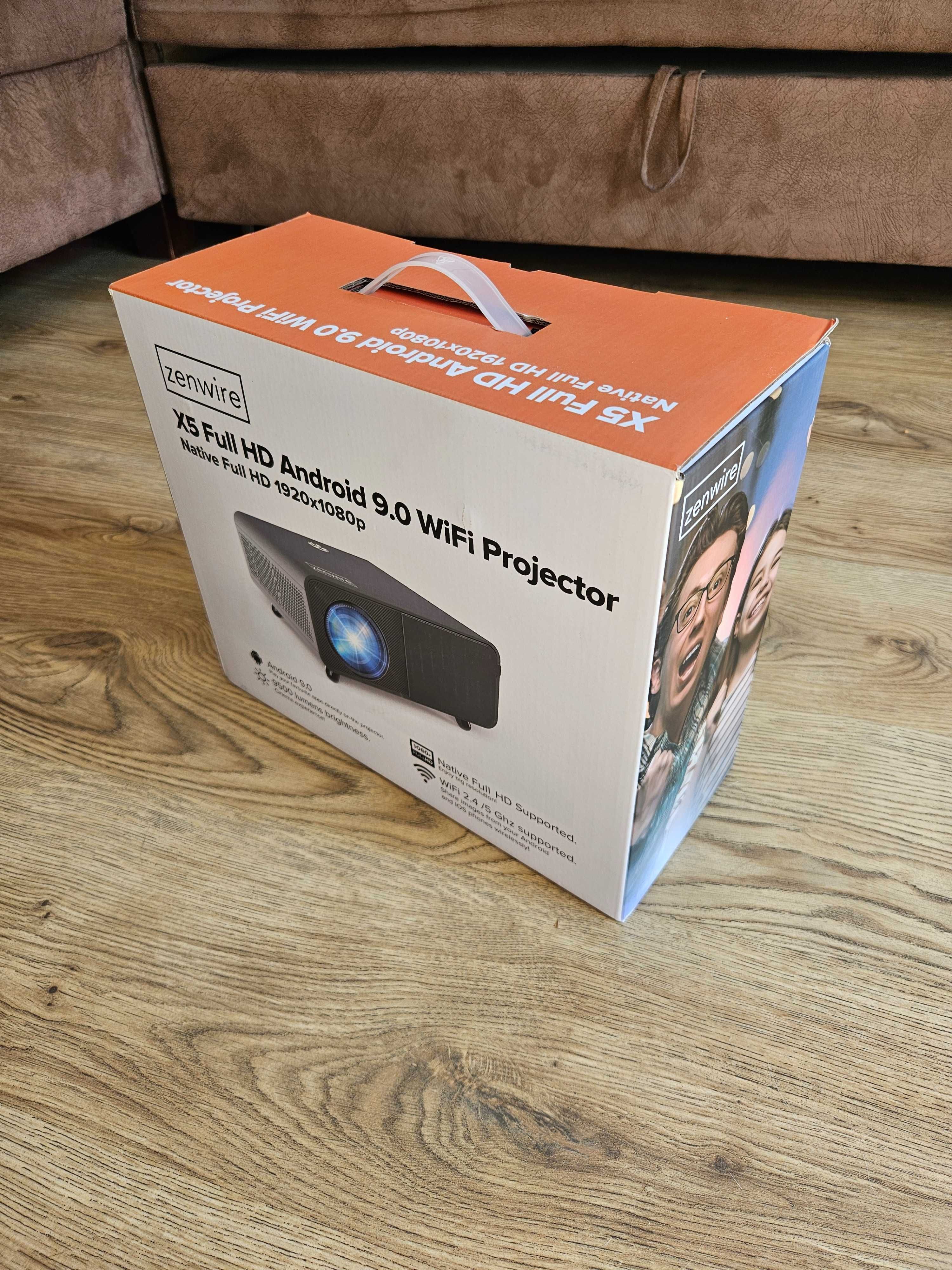 Projektor Zenwire X5 Full HD 4K WiFi Android Bluetooth LED