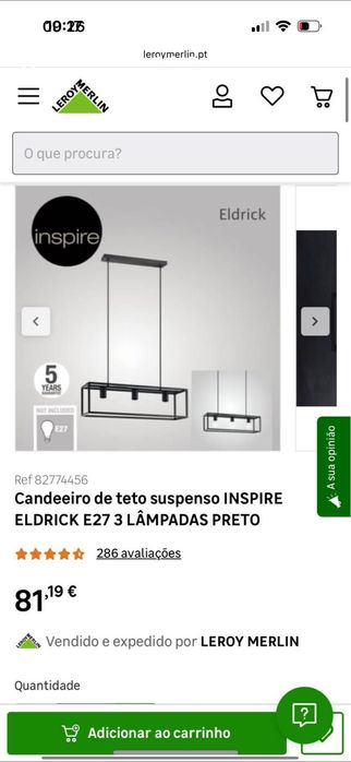 Candeeiro moderno teto preto