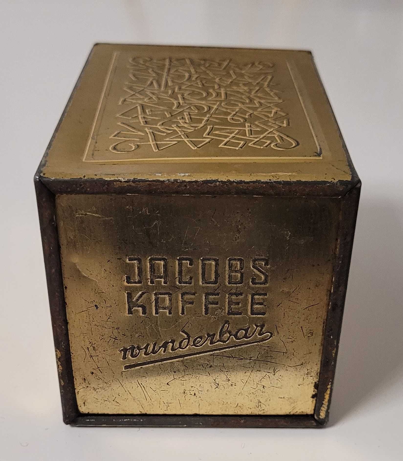 Puszka retro po kawie Jakobs z lat 50/60