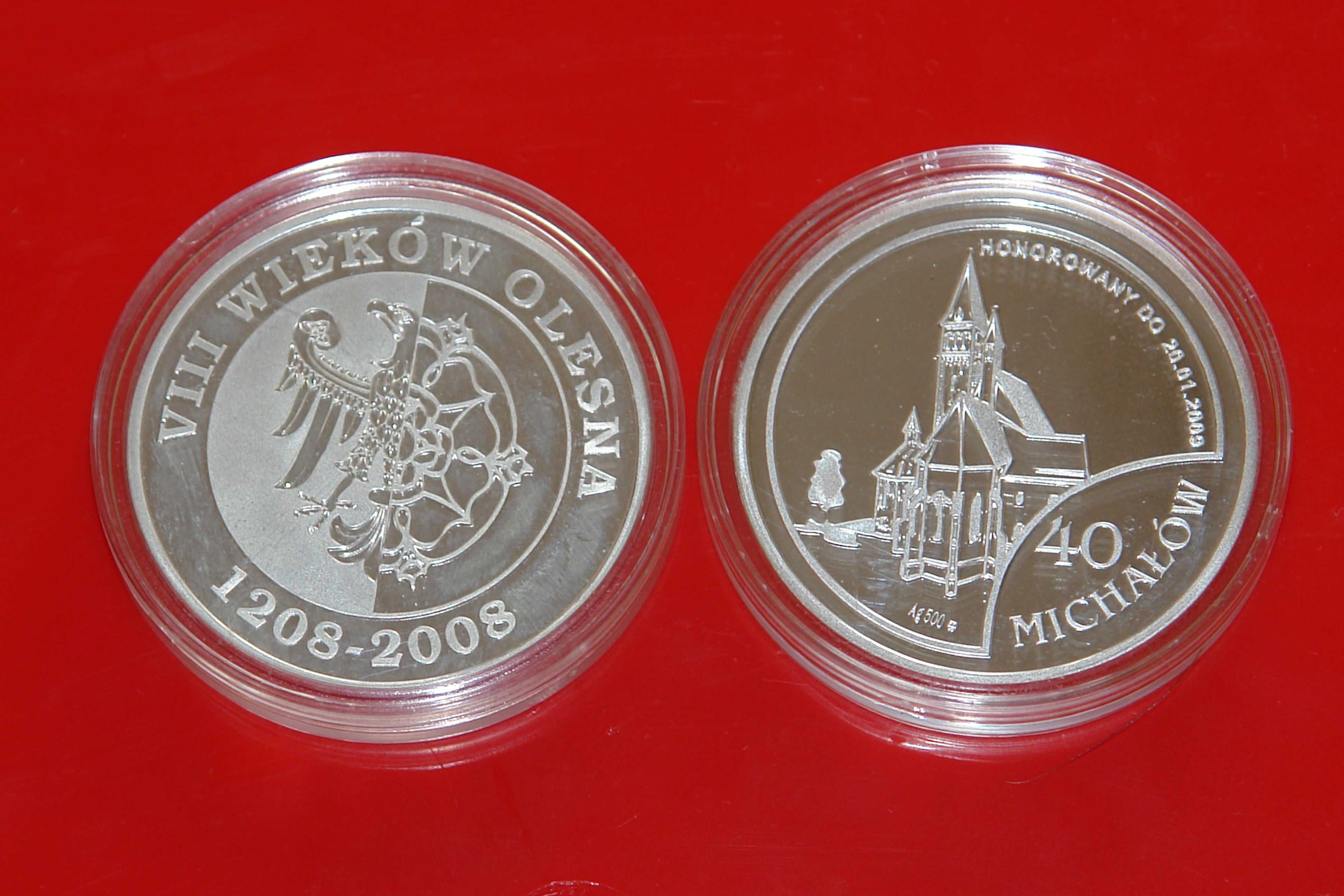 Moneta 40 Michałów - Srebro