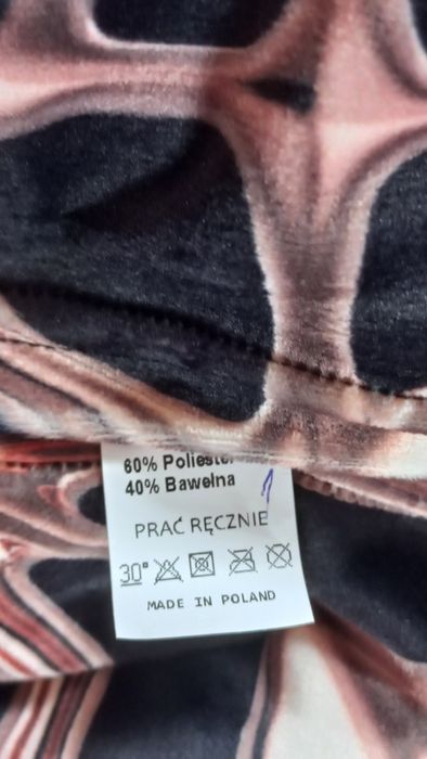 Welurowa SUKIENKA Candy r.Uni miękka, uciągliwa NOWA welur FLEX