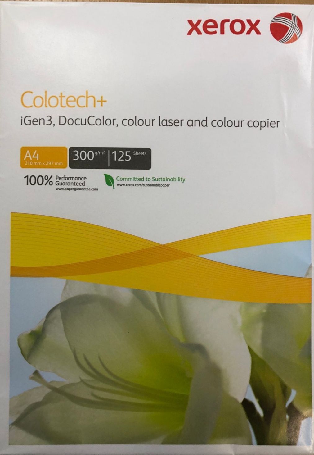 Папір А4 Xerox Colotech+ , 300 gr/m2, 125 листів/пачка