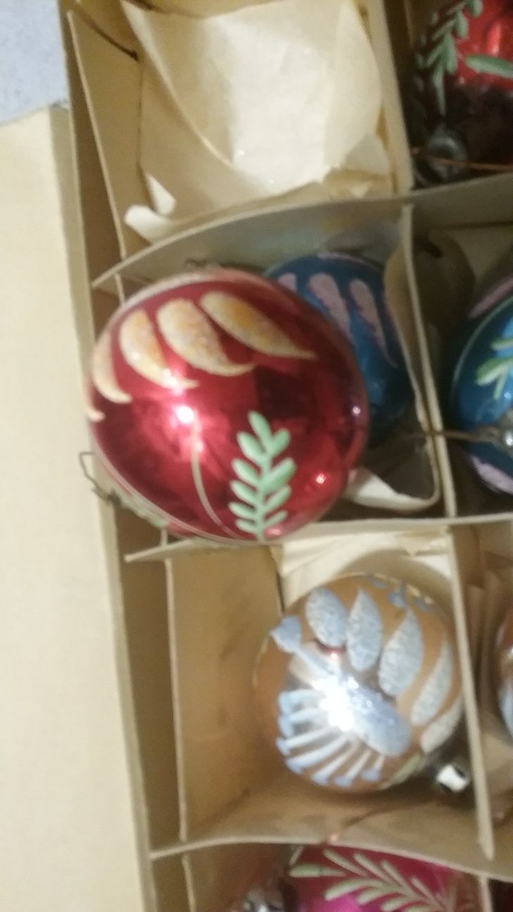 Bombki na choinkę z czasów PRL