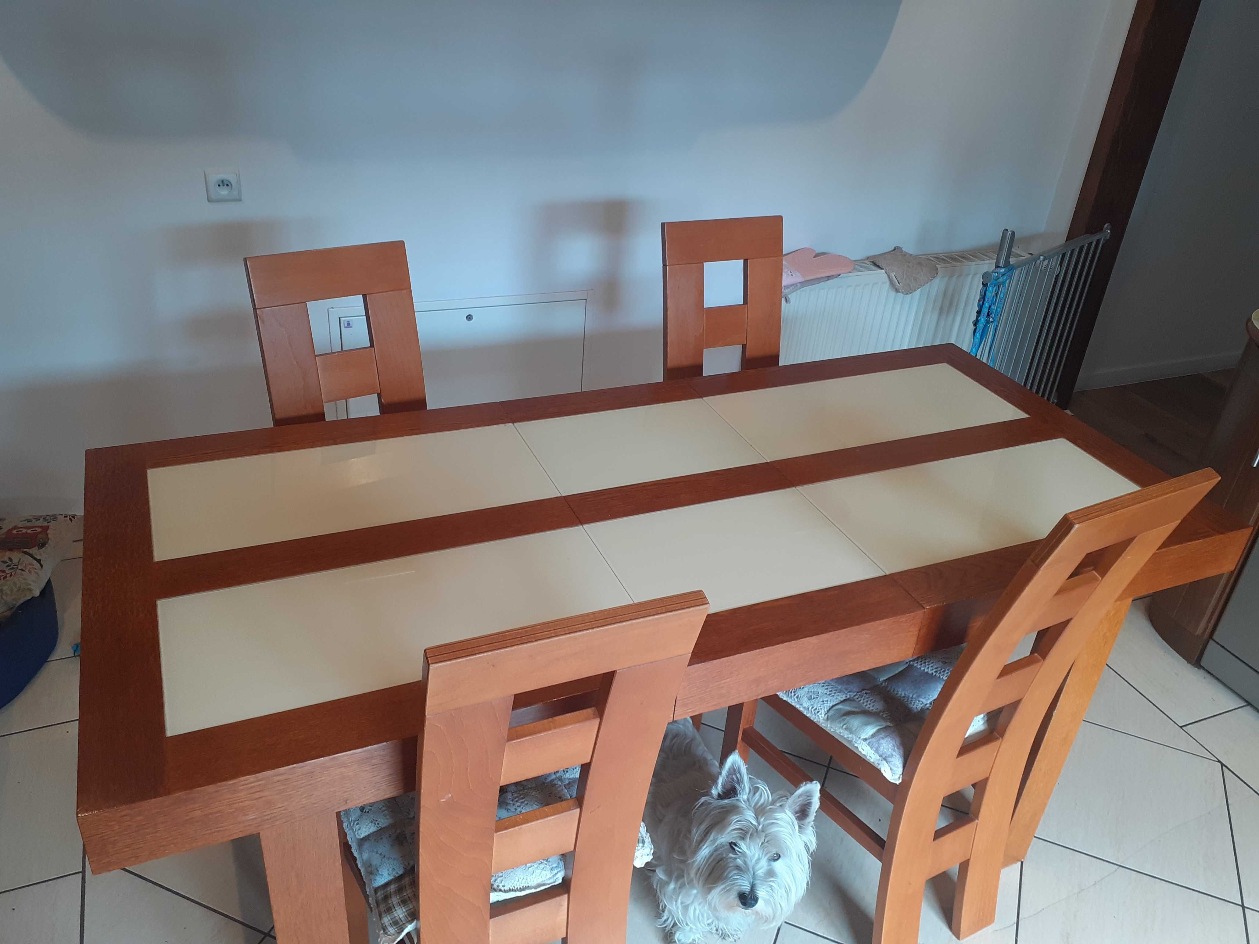 krzesła i stół używane