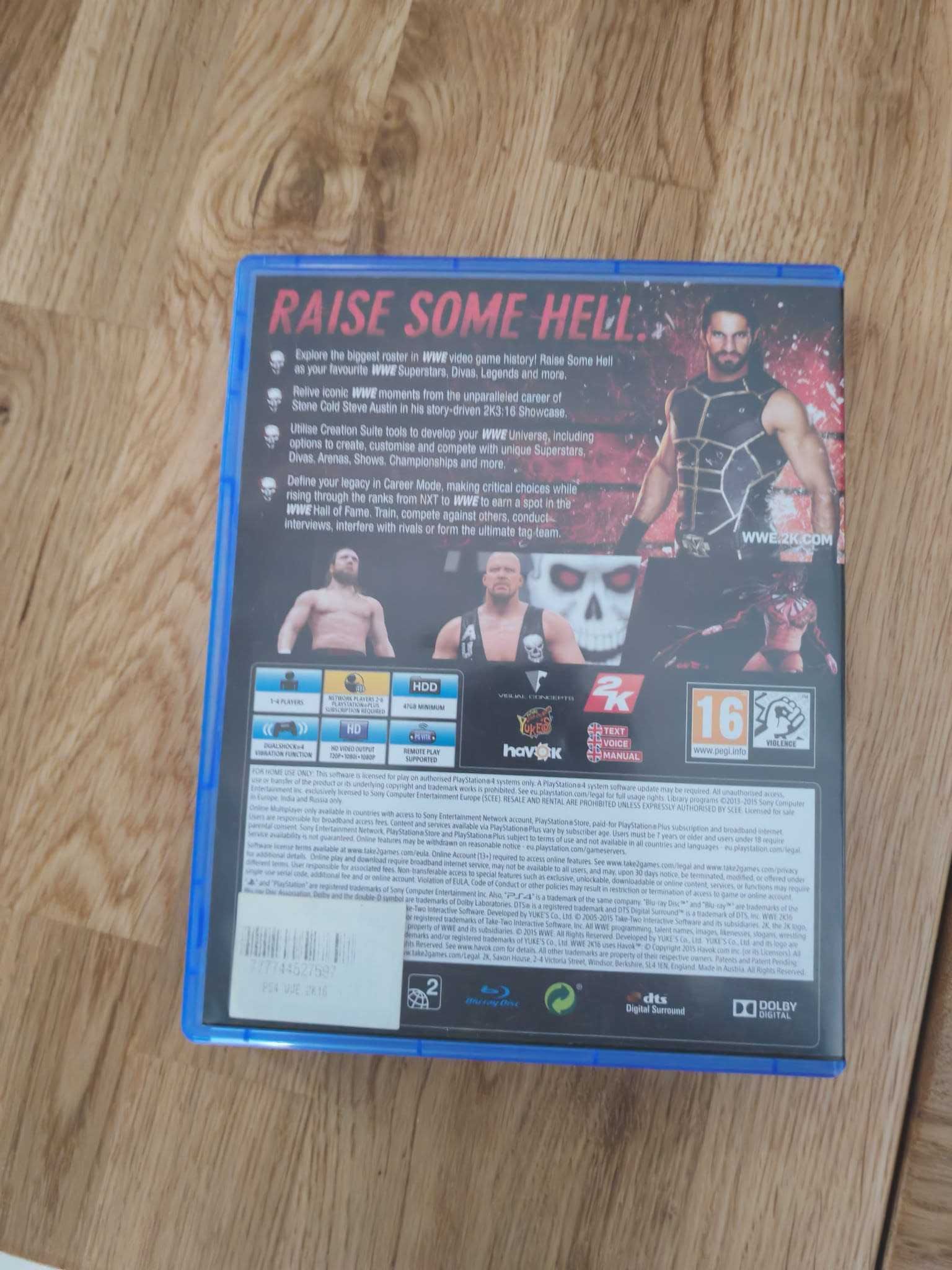 W2K16 Wrestling na ps4