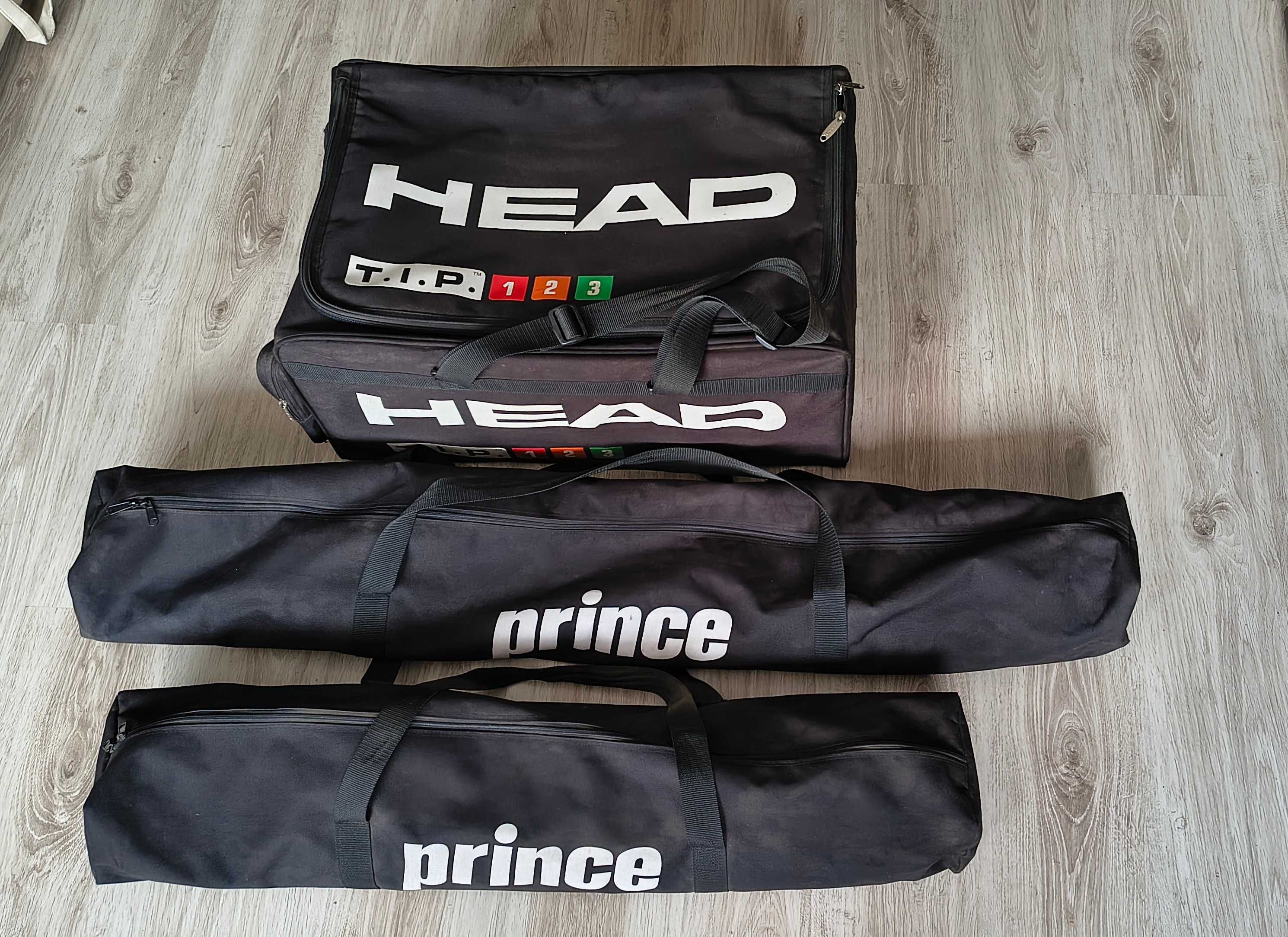 Rakiety tenisowe head (zestaw 11 szt) Siatka Prince 5,5 m i 3 m