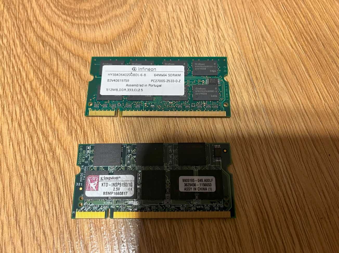 Pamięć SO-DIMM DDR-SDRAM i DDR2 do starszych laptopów