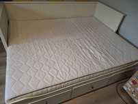 Lezanka ikea hemnes z materacami i nakladka