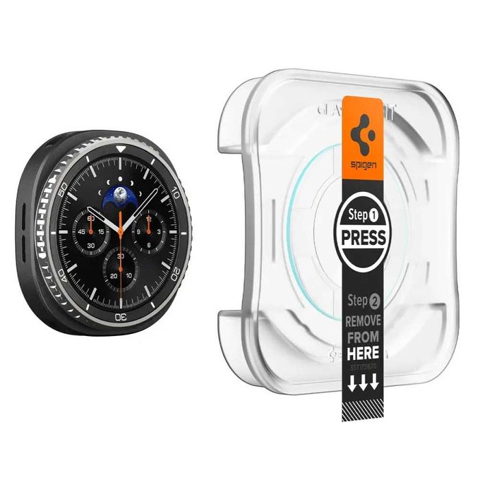Защитное стекло Spigen Glas.T EZ Fit 2-pack для Samsung Galaxy Watch 8