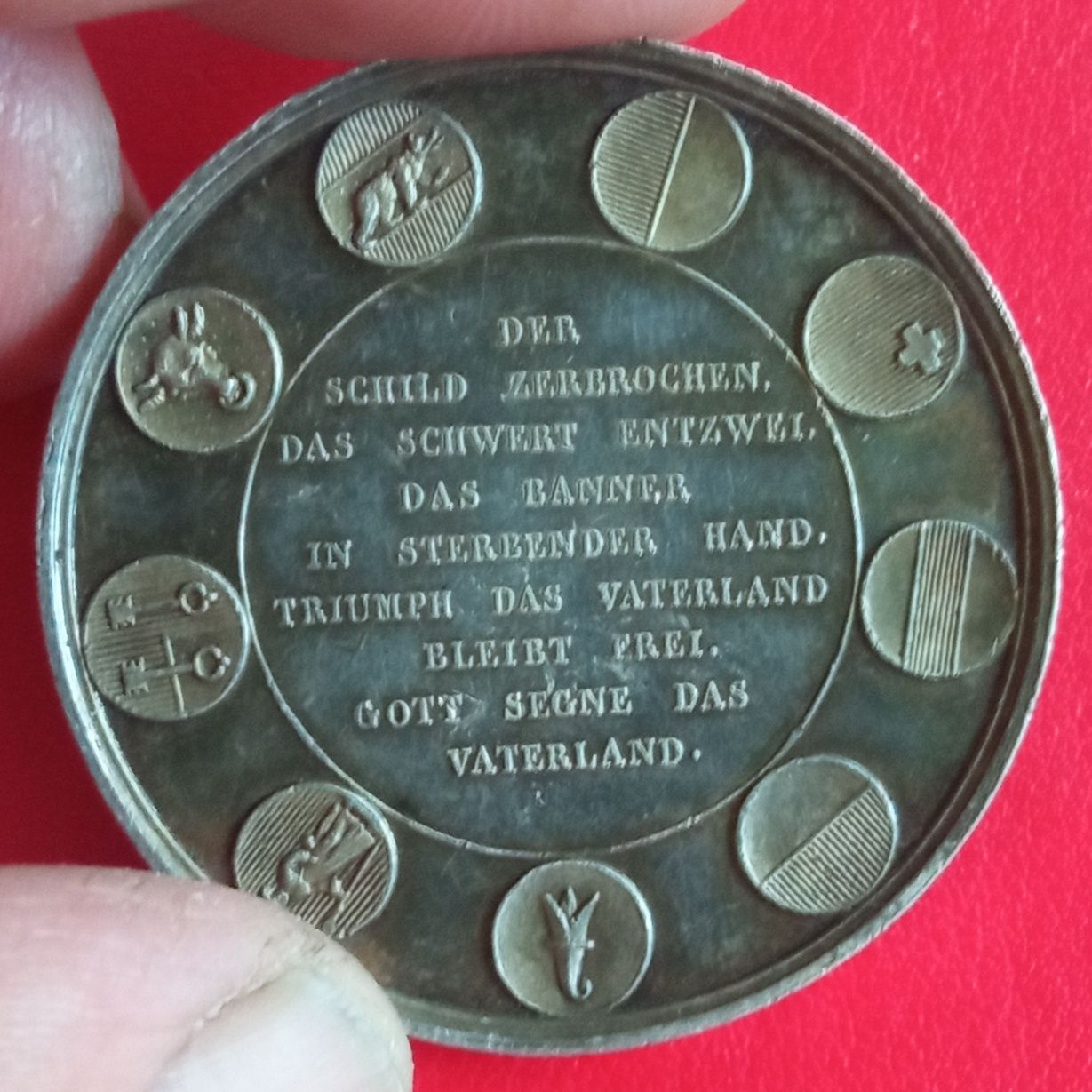 Medal Strzelecki Bazylea 1844 srebrny.