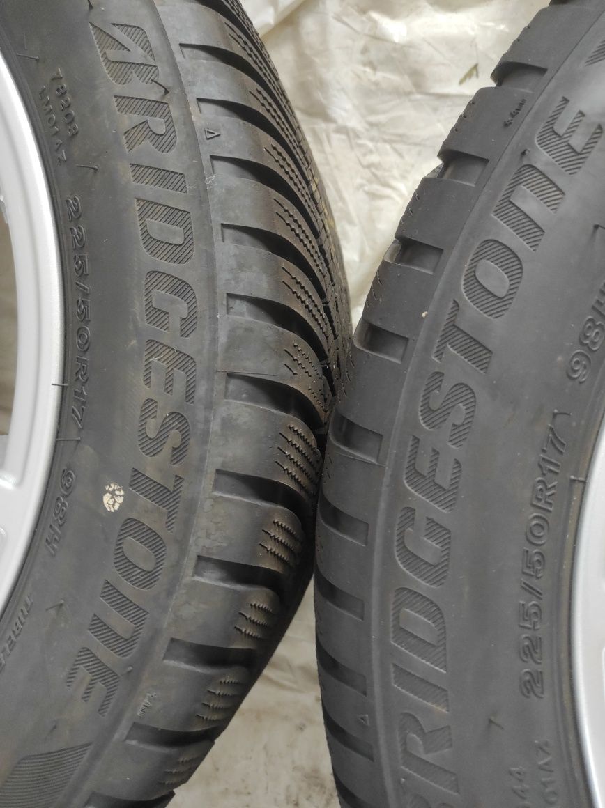 32 Koła Felgi aluminiowe ORYGINAŁ BMW R 17 5x112 BRIDGESTONE 225/50/17