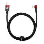 Kabel Baseus Cavp kątowy Lightning - Usb-c Pd 20w 480Mb/s 1m - czerwon