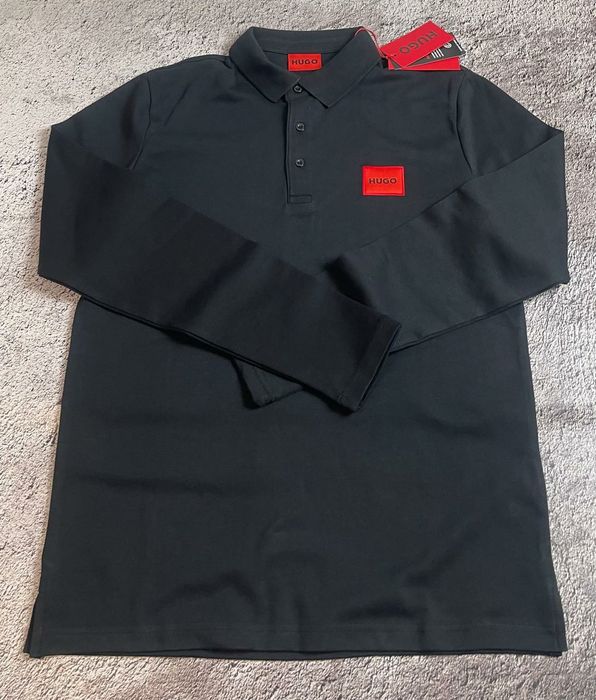 Лонгслів Hugo Boss. Поло з довгим рукавом Hugo Boss