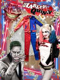 Kostium przebranie Harley Quinn Joker 146 152