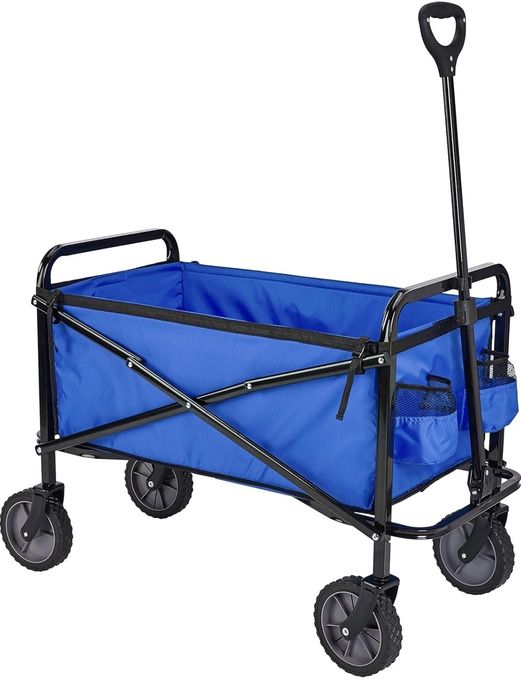Amazon Basics Składany wózek do ogrodu, składany, transportowy