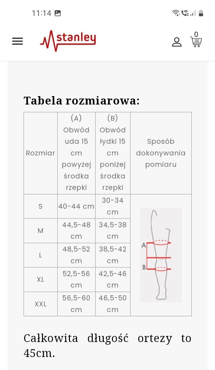 Orteza kolana OKD-07 Reh4Mat roz. L