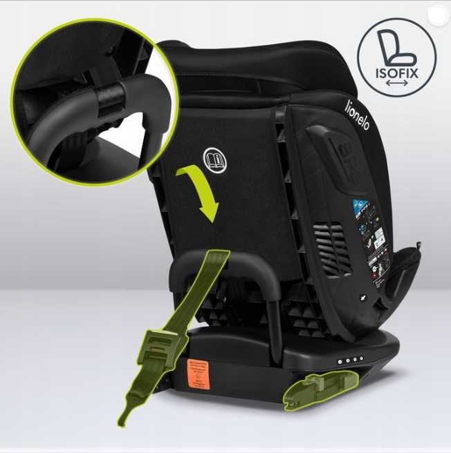 FOTELIK SAMOCHODOWY Przód Tył BASTIAAN Isofix 0-36kg do 150cm