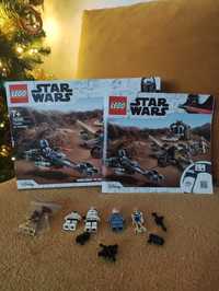 LEGO star wars minifigurki, pudełko i instrukcja