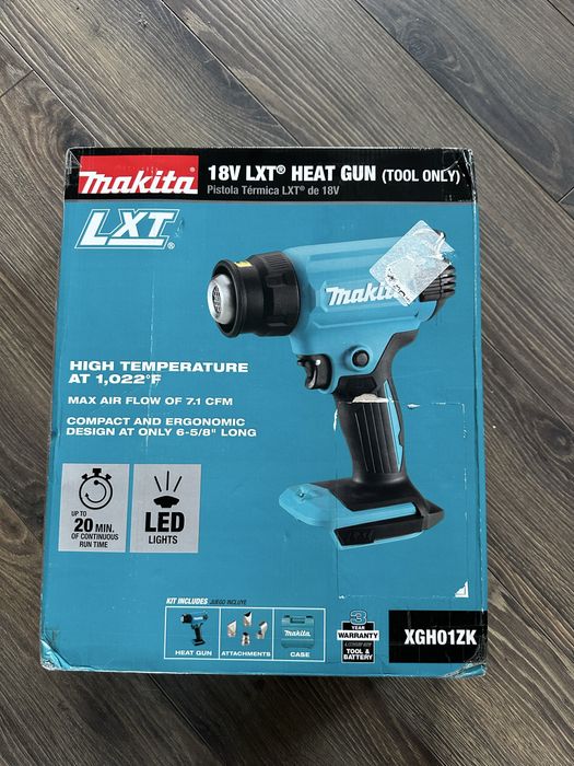Акумуляторний будівельний фен Makita XGH01 18v