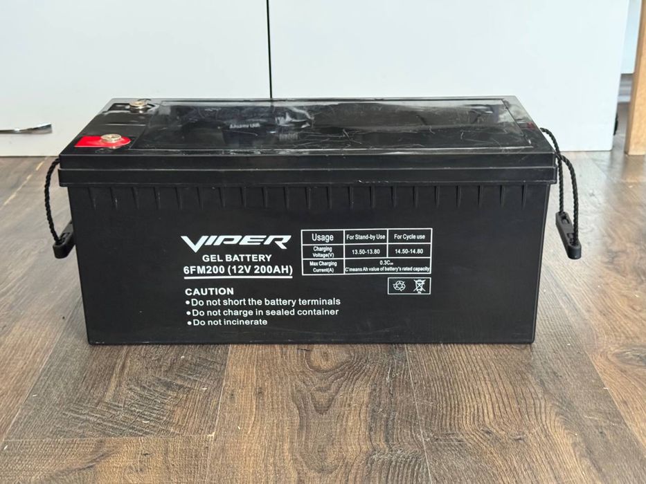 АккумуляторViper GEL 12V 200AH