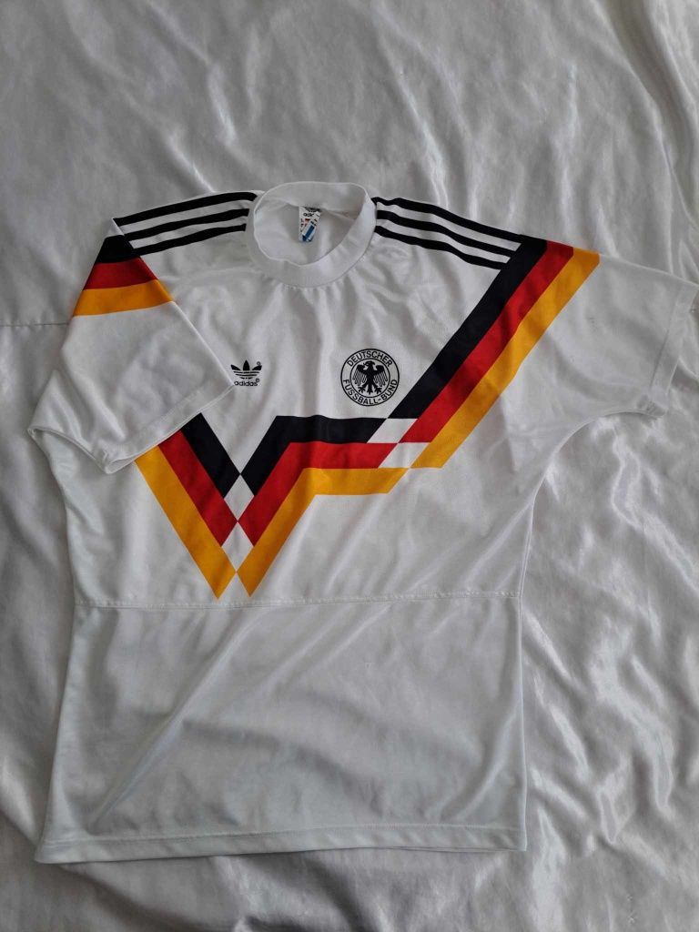 Vintage 1988/92 Adidas koszulka reprezentacji Niemiec Autentyczna