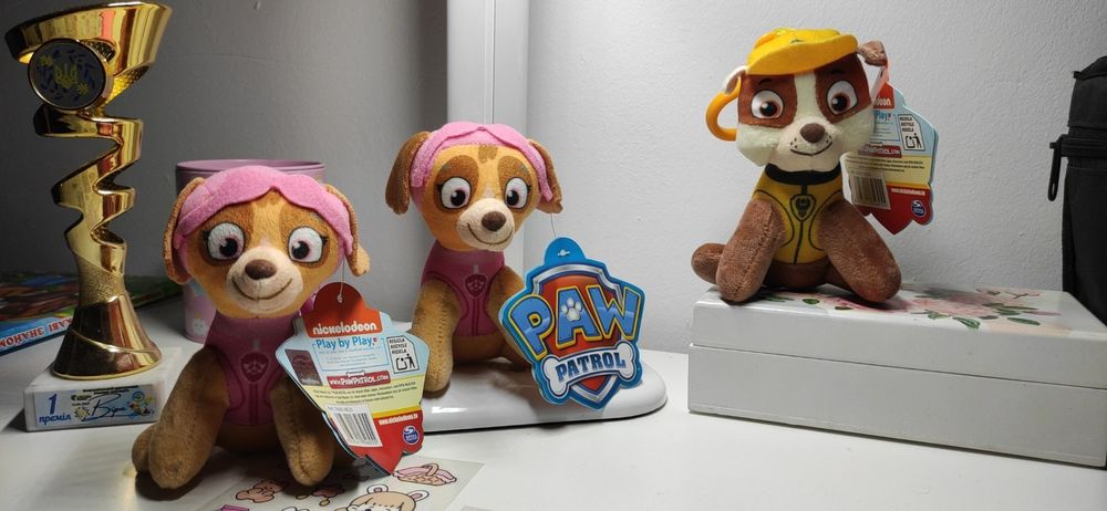 М'які іграшки Щенячий патруль Paw Patrol. Оригінал. 10 см.