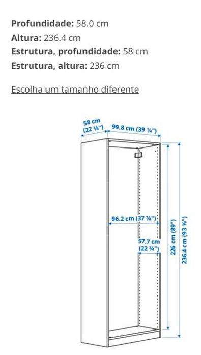 Roupeiro PAX criança
