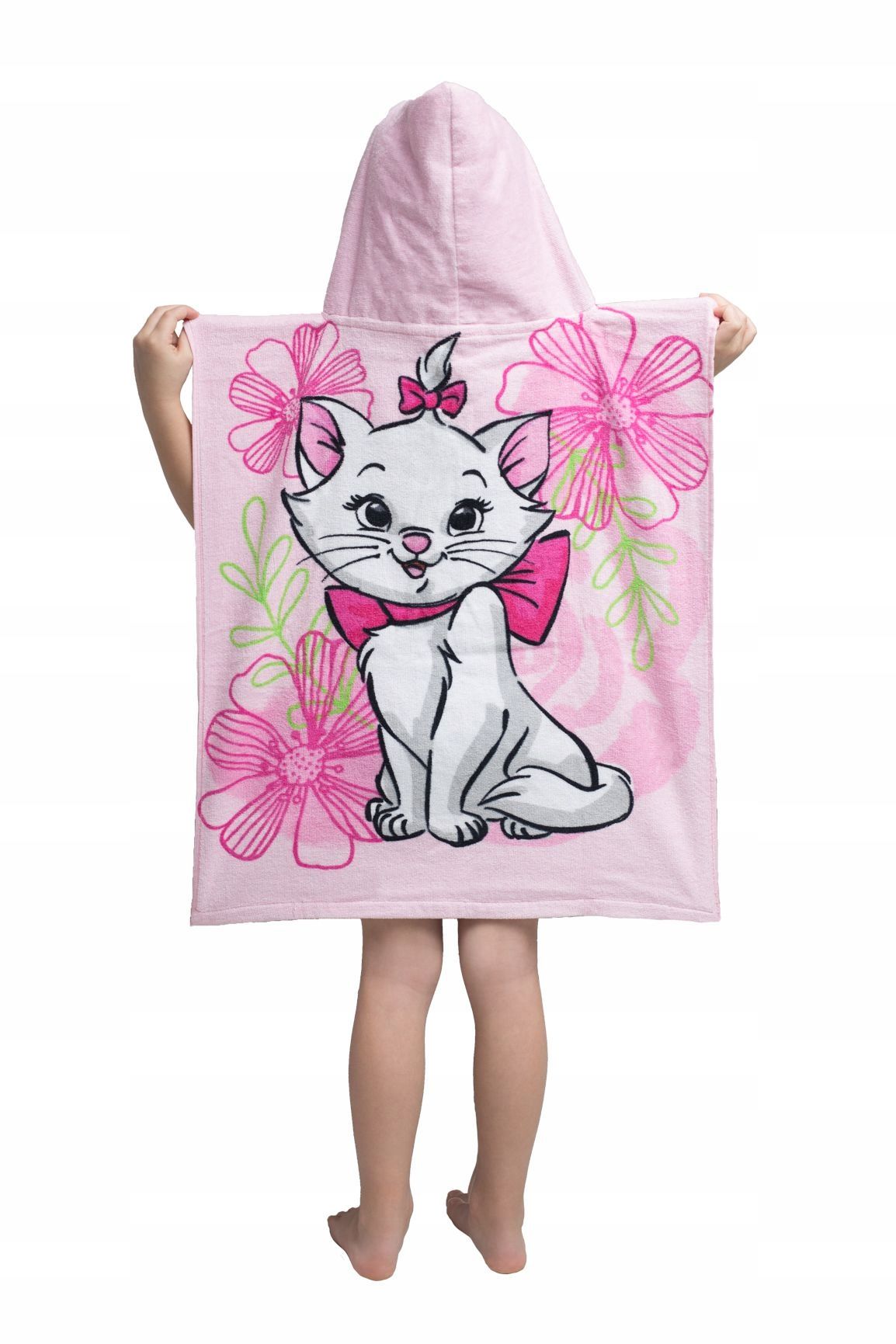 Poncho dla dzieci 50x115 Marie Cat różowe ręcznik