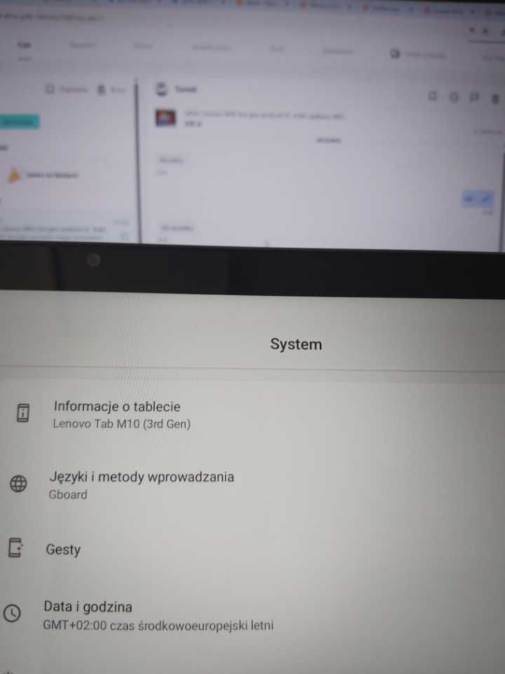 tablet Lenovo M10 3rd gen android 12, 4/64 zadbany WiFi