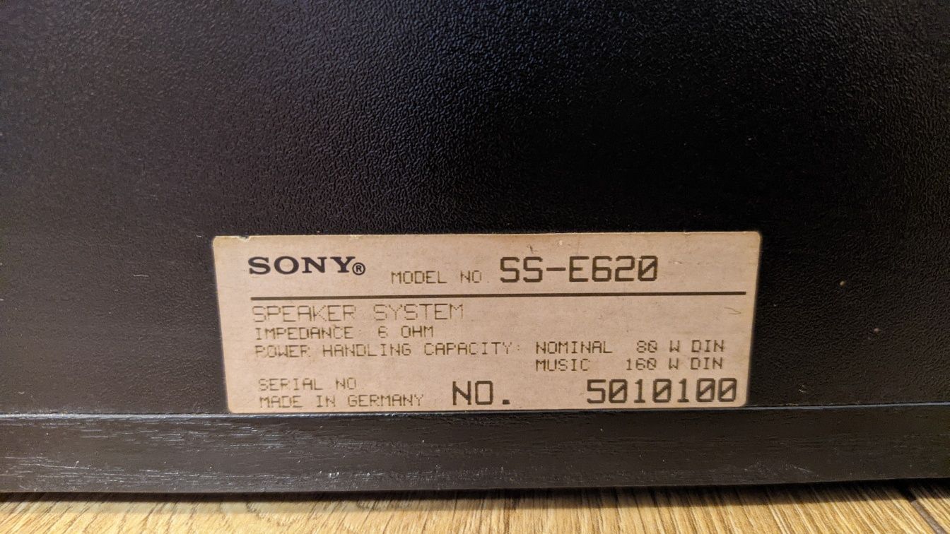 Kolumny Głośniki Sony SS-E620