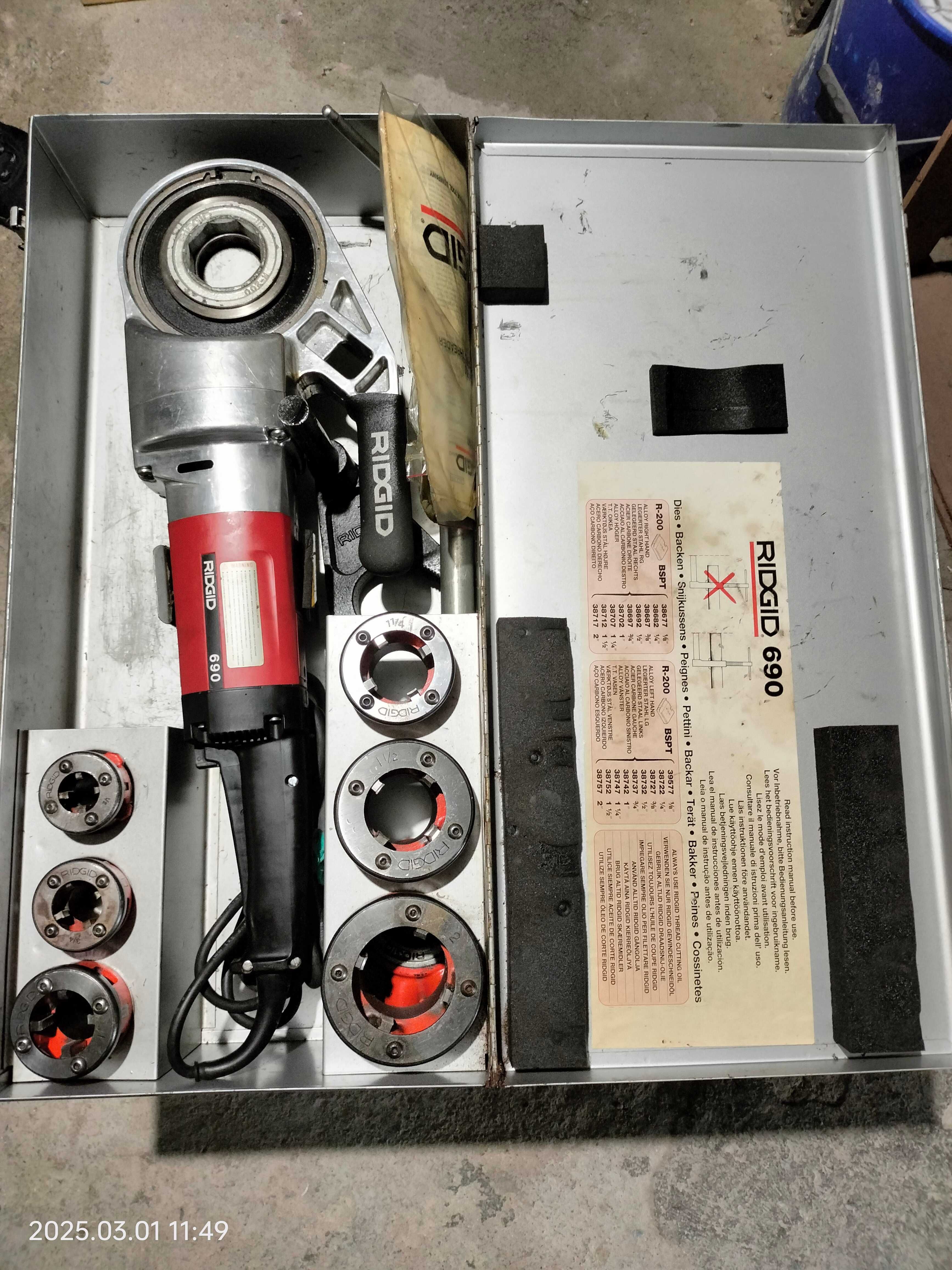 Tarracha elétrica Ridgid 690