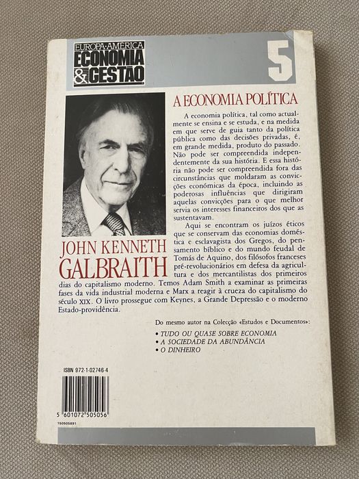 A Economia Política: Uma História Crítica, de John Kenneth Galbraith