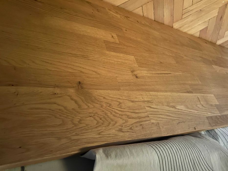 BLAT dębowy fornir 246x63,5x3.8 cm - IKEA KARLBY