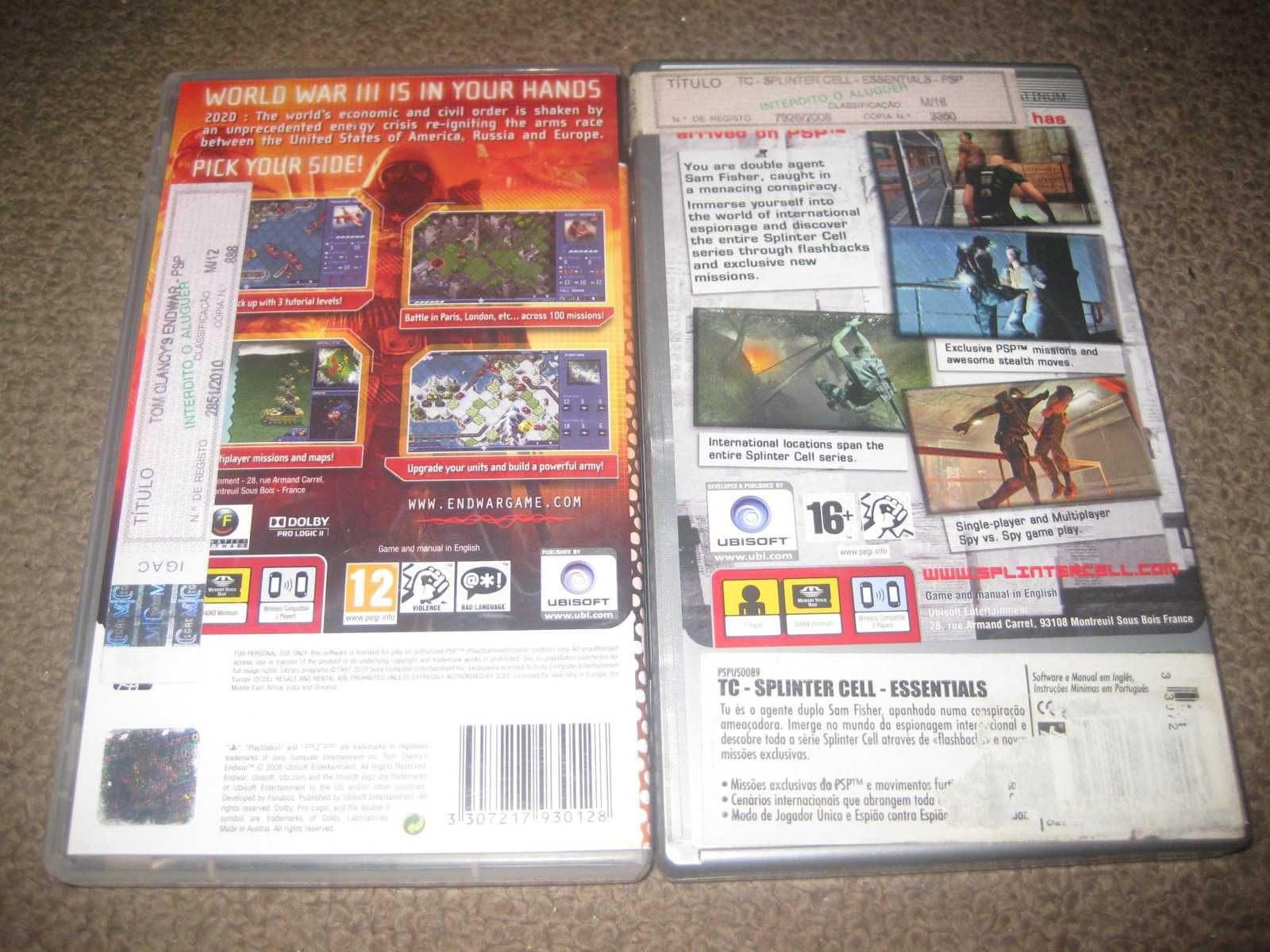 2 Jogos Para a PSP da Saga "Tom Clancy`s" Completos!