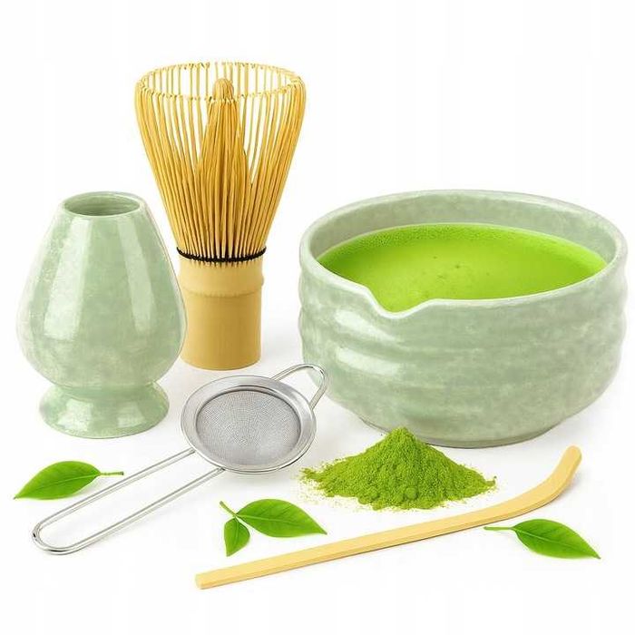 Zestaw do MATCHY 5w1 ceramiczny CZARKA miotełka MATCHA 4 Kolory WR