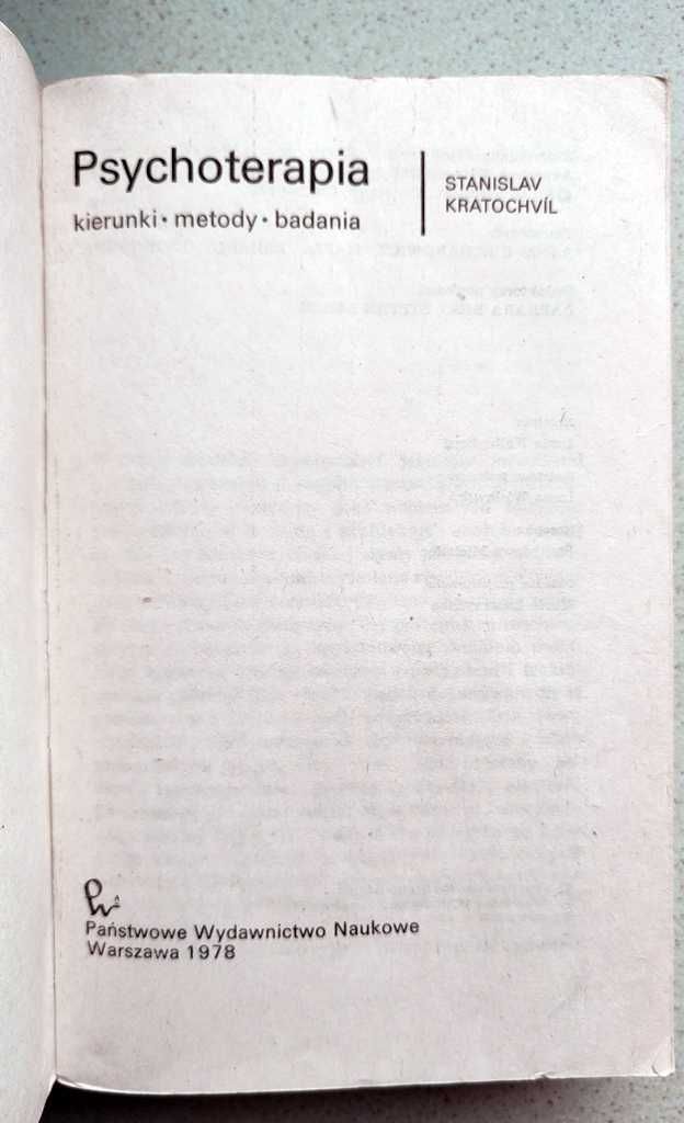 Psychoterapia S. Kratochvil - kierunki, metody, badania