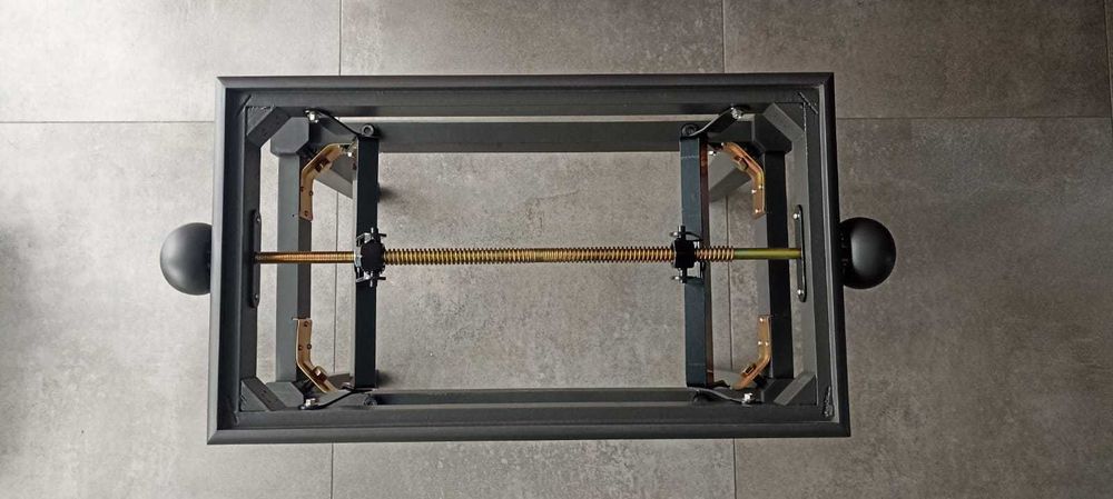 Ława stołek pianino fortepian ciemny orzech grafit mat OPIS