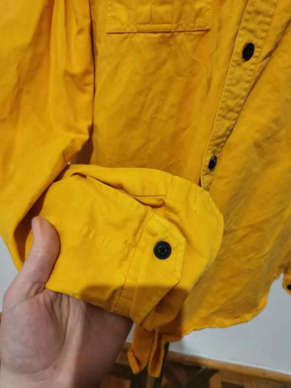 Żółta jeansowa koszula regular Super Dry shirt rozmiar XXL